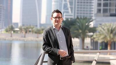 Jonathan Warmington’s salary goes 15 per cent further in the UK than it did a year ago because of the dollar’s rise. Pawan Singh / The National