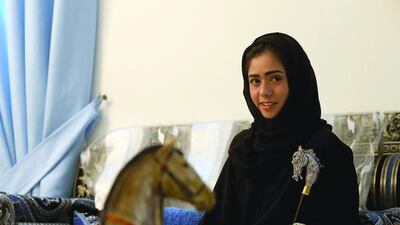 Hind Al Ali loves horses, and this year she was chosen to ride with the Al Wathba team. Ravindranath K / The National