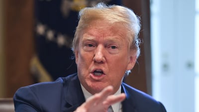 US President Donald Trump was the subject of a deepfake video earlier this year designed to warn about the dangers the tool poses to democracy. AFP