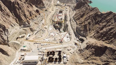 Hatta's hydroelectric power station at 58.48 per cent completion.
