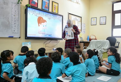 The British International School, Abu Dhabi has worked to ensure pupils learn about the Emirates. Khushnum Bhandari / The National