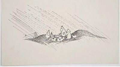 Part of the Magical Moominvalley on show at at Bury Art Gallery.