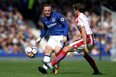 Wayne Rooney of Everton in action against Stoke City. Jan Kruger / Getty Images