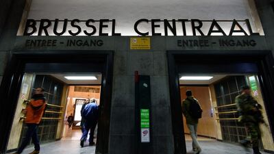 Commuters arrive Brussel Centraal Station on November 25, 2015 in Brussels. Ben Pruchnie/Getty Images