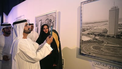 Sheikh Mohammed bin Rashid, Vice President and Ruler of Dubai, at the launch of the Smart Dubai initiviative on March 5, 2014. Wam