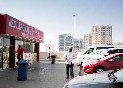 Abdulla Omar Cafeteria serves a mean Chips Oman paratha. Reem Mohammed / The National