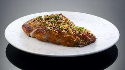 Exclusive to Dubai: crispy roasted chicken with garlic and sesame