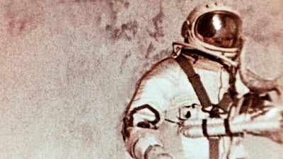 The Berkut spacesuit, worn by Soviet cosmonaut Alexei Leonov, doing the world's first space walk in 1965. Getty