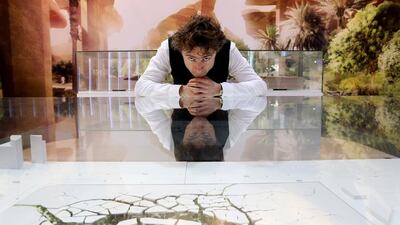 Thomas Heatherwick, the designer of Al Fayah park, unveiled his dream of a recreation area that is truly Abu Dhabi at Cityscape 2014 in the capital on April 22, 2014. Fatima Al Marzooqi / The National