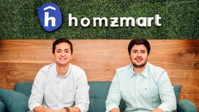 Homzmart’s co-founders Ibrahim Mohamed, left, and Mahmoud Ibrahim. The company's sales grew by more than 30 times in the past one year. Courtesy Homzmart