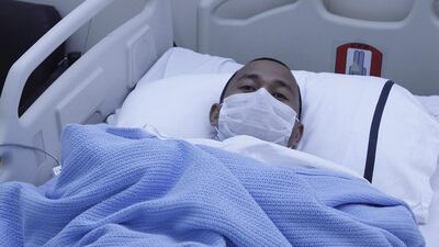 Larry Castro, 35, is undergoing chemotherapy at Dubai Hospital. Jeffrey E Biteng / The National