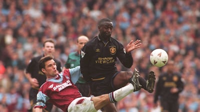1994-1995: Manchester United missed their chance to snatch the Premier League when they were held 1-1 by West Ham. Getty