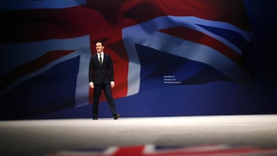 Chancellor of the Exchequer George Osborne addresses the Conservative party conference in October 2015 in Manchester. Getty Images