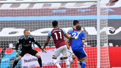 Jesse Lingard scores West Ham's opener. Reuters