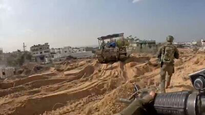 The Israeli army operating in Gaza. Reuters