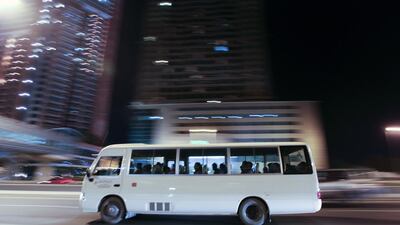 the School Transport Committee Abu Dhabi has ruled that no minibus or microvan can be registered as a vehicle for school transportation after this academic ter. Sarah Dea / The National