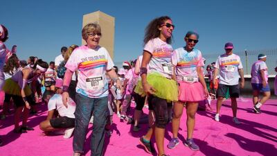 People of all ages took part in Dubai’s second annual Colour Run. Clint McLean for The National