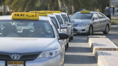 Abu Dhabi taxis are being fitted with closed-circuit cameras in the next year to improve security. Mona Al Marzooqi / The National