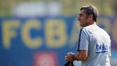 Barcelona manager Ernesto Valverde. EPA