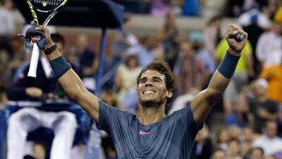 Rafael Nadal needed only an hour and 40 minutes to beat Tommy Robredo in the US Open quarter-finals. Darron Cummings / AP Photo