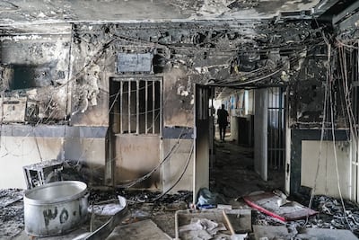 A fire damaged the notorious Evin prison north-west of the Iranian capital Tehran and killed at least eight inmates. AFP