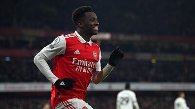 CF: Eddie Nketiah (Arsenal): Concerns over how Arsenal would compensate for the injured Garbiel Jesus have been swiftly allayed, with Nketiah immediately seizing his chance. The English forward scored twice, including a dramatic late winner, to earn the Gunners a deserved win over United. AFP
