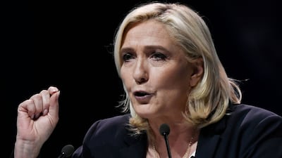 French far-right Rassemblement National party presidential candidate Marine Le Pen. AFP