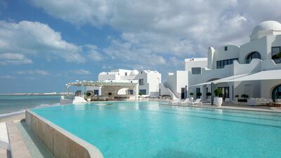 The heated infinity pool comes with perfect views