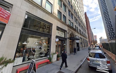 The property on 93 Worth Street, located in the prime neighbourhood of Tribeca in Manhattan, was purchased for $3 million in 2014. Google Street View.