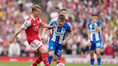 Billy Gilmour 7: Former Chelsea man played his part in what an impressive Brighton performance and helped frustrate and nullify Arsenal’s midfield. AP