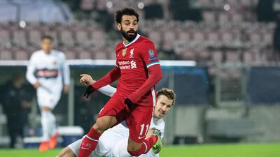 Mohamed Salah - 8: The Egyptian scares defenders into mistakes, as shown by his goal, a strike that made him Liverpool’s top scorer in the Champions League era. No opponent can relax when the 28-year-old is on the prowl. EPA