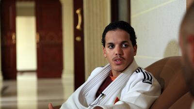 UAE athlete Humaid Al Derei who is representing the Emirates in judo at the London 2012 Olympics. Ravindranath K / The National