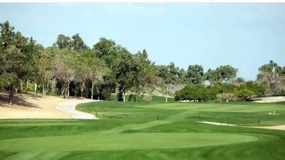 The 17th hole of the National Course in Abu Dhabi.