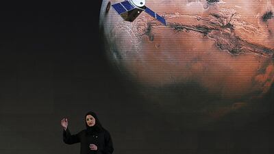Sarah Amiri, deputy project manager for the UAE's Mars mission, talks about the Hope probe. AP Photo
