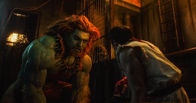 Jason Momoa, left, is a member of the ensemble cast for Street Fighter. Paramount Pictures