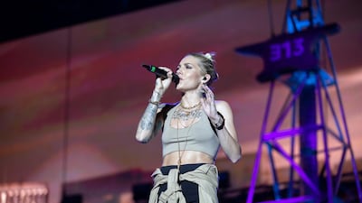 Skylar Grey delighted fans with her vocal range, backed by an incredible string orchestra. Courtesy of Flash Entertainment