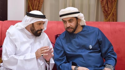 Sheikh Hamdan bin Zayed Al Nahyan, Ruler's Representative in Al Dhafra Region, right, has instructed the building of the housing units under the directives of the President Sheikh Khalifa bin Zayed. All photos by Wam