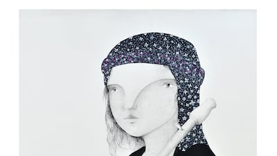 Artist Mohamad Khayata addresses the issues of Syrians living in Lebanon. Photo: Art Cairo