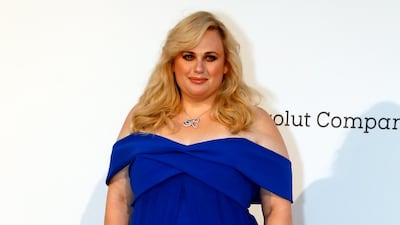 Rebel Wilson wore a custom look by Indian husband and wife design duo Sachin and Babi. Photo: Reuters