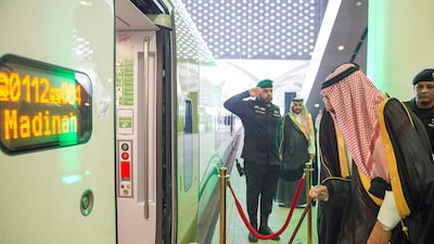 Saudi Arabia's King Salman bin Abdulaziz Al Saud attends the inauguration of the Haramain Railway connecting Mecca and Medina. Reuters