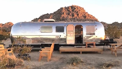 Sharjah's new Nomad experience involves 20 Airstream trailers that will be set up in locations across the emirate. Photo: Shurooq