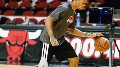 Derrick Rose, of the Chicago Bulls, is still coming back from knee surgery from last May. Until he returns, it appears the Miami Heat will advance to the NBA Finals without any other East Conference team to challenge them. Jonathan Daniel / Getty Images