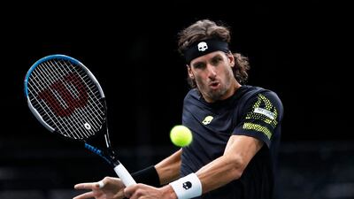 Spain’s Feliciano Lopez during his defeat to Rafael Nadal. Reuters