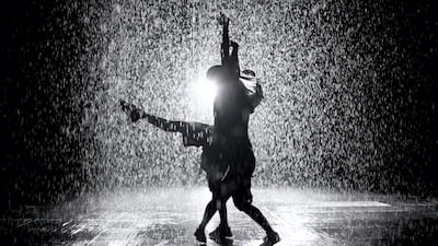 Acclaimed dance studio Company Wayne McGregor is putting on a series of shows at Sharjah Art Foundation's Rain Room between February 14 and 16, making use of the installation's showers in a contemporary routine. Photo by Reem Mohammed / The National