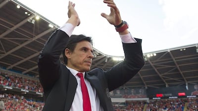 Wales' manager Chris Coleman claps during a ceremony at the Cardiff City Stadium on July 8, 2016 in Cardiff, Wales. Matthew Horwood/Getty Images