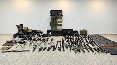 Large quantities of light and medium weapons were also seized, the court said. Photo: Iraqi Supreme Judicial Council