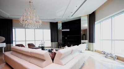 The penthouse is 6,500 square feet but the space appears larger as the lounge offers a 180-degree vista. Courtesy photo