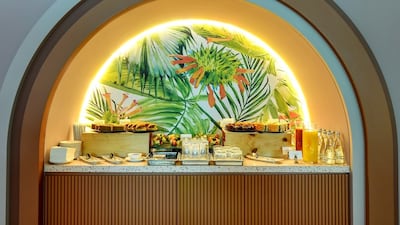 Children can help themselves to snacks and drinks.