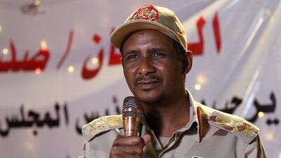 Gen Mohamed Dagalo, the leader of Sudan's paramilitary Rapid Support Forces. AFP