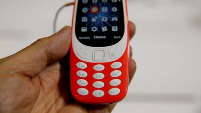 A Nokia 3310 device displayed at Mobile World Congress in Barcelona, Spain. Paul Hanna/Reuters